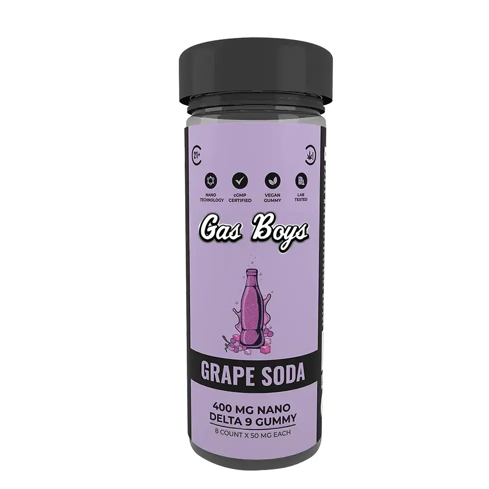 Grape Soda Nano Delta 9 Gummies 400mgJar