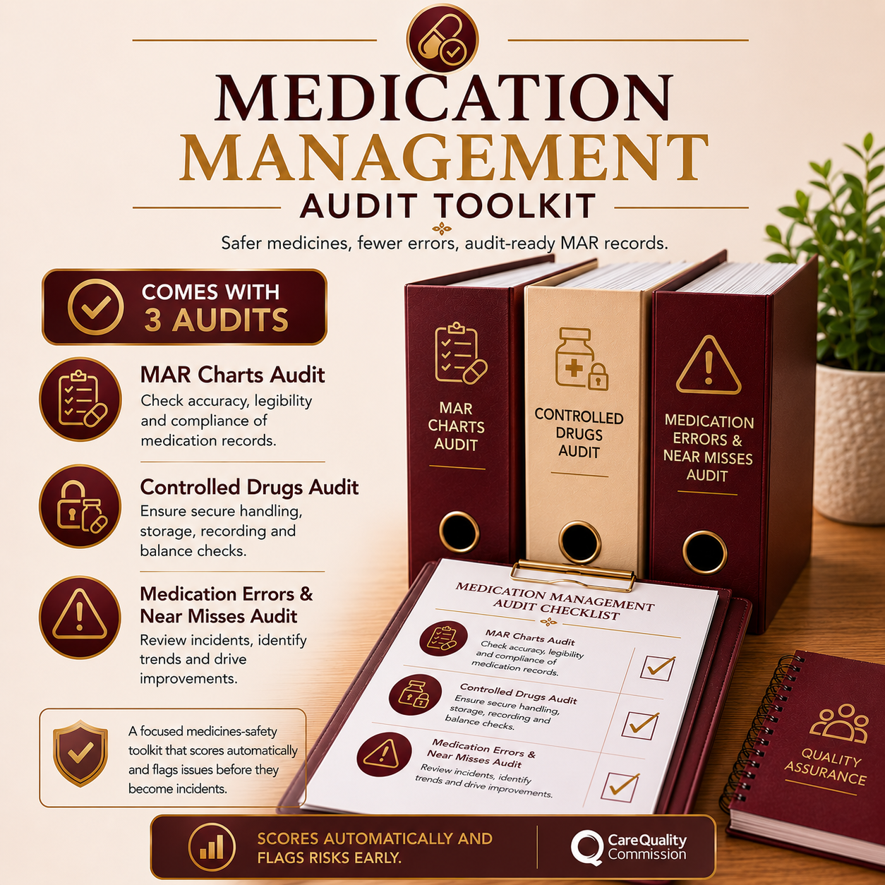 Medication Management Audit Toolkit: MAR, Controlled Drugs, Errors