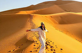 Gwen in the Sahara Desert