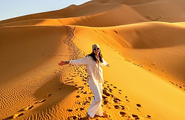 Gwen in the Sahara Desert