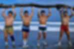 All Japan Pro Wrestling's "4 Pillars of Heaven"... Taue is on the right in Red