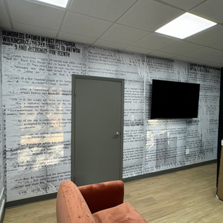 Vinyl wall graphic mural