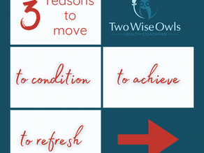Are you moving enough? You can meet your cardiovascular needs with a planned exercise program, but other forms of movement are needed for mental health, body comfort, & a sense of purpose beyond work.