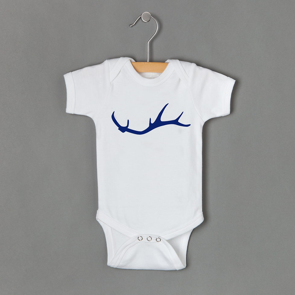 Thumbnail: Antler Bodysuit *Flocked Royal*