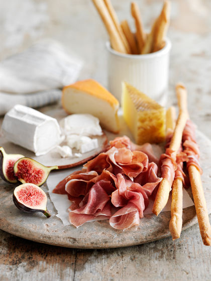 Cheese and charcuterie board for M&S advert 