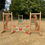 Thumbnail: Custom Hobby Horse Jumps – Handmade Adjustable Cedar Standards with Poles