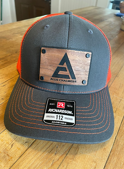 wood patch hats