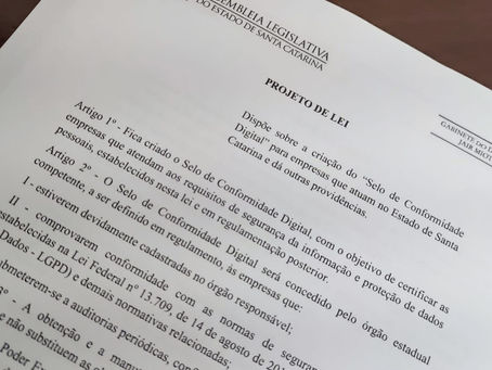 Empresas catarinenses que atendam aos requisitos para proteger dados pessoais poderão ser certificadas com Selo de Conformidade Digital