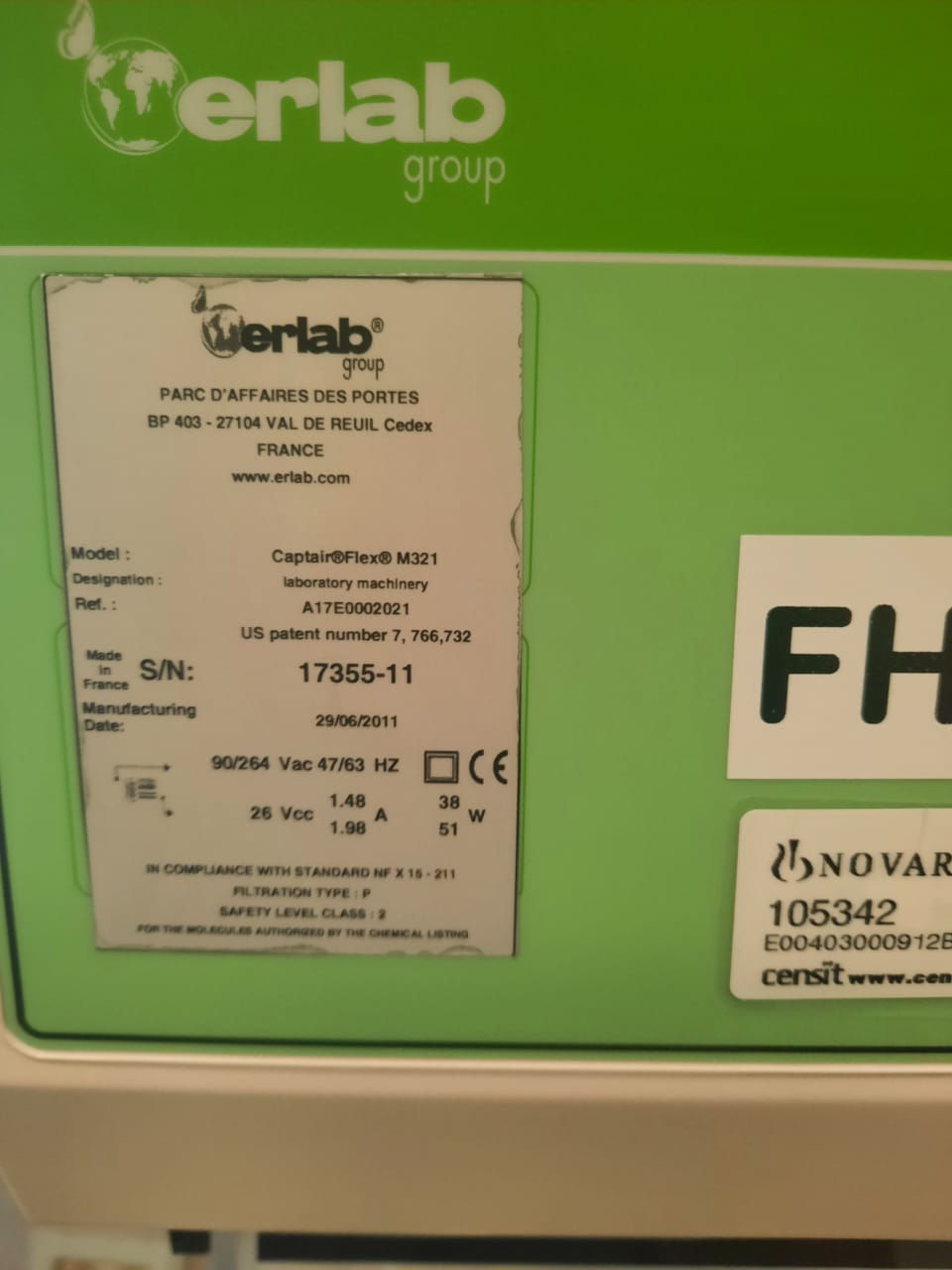 Thumbnail: Fume Hood-Erlab-Captair Flex M321-FH4644