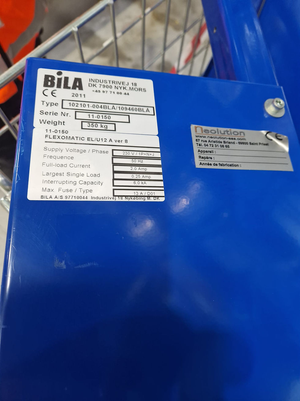 Miniature : Packaging Equipment - Bila - 102101-004BLA/109460BLA