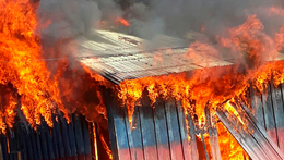 Incendio consumió cinco casas en Tiquisio