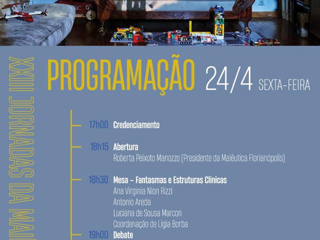 Programação dia 24/4 - Jornadas 2026