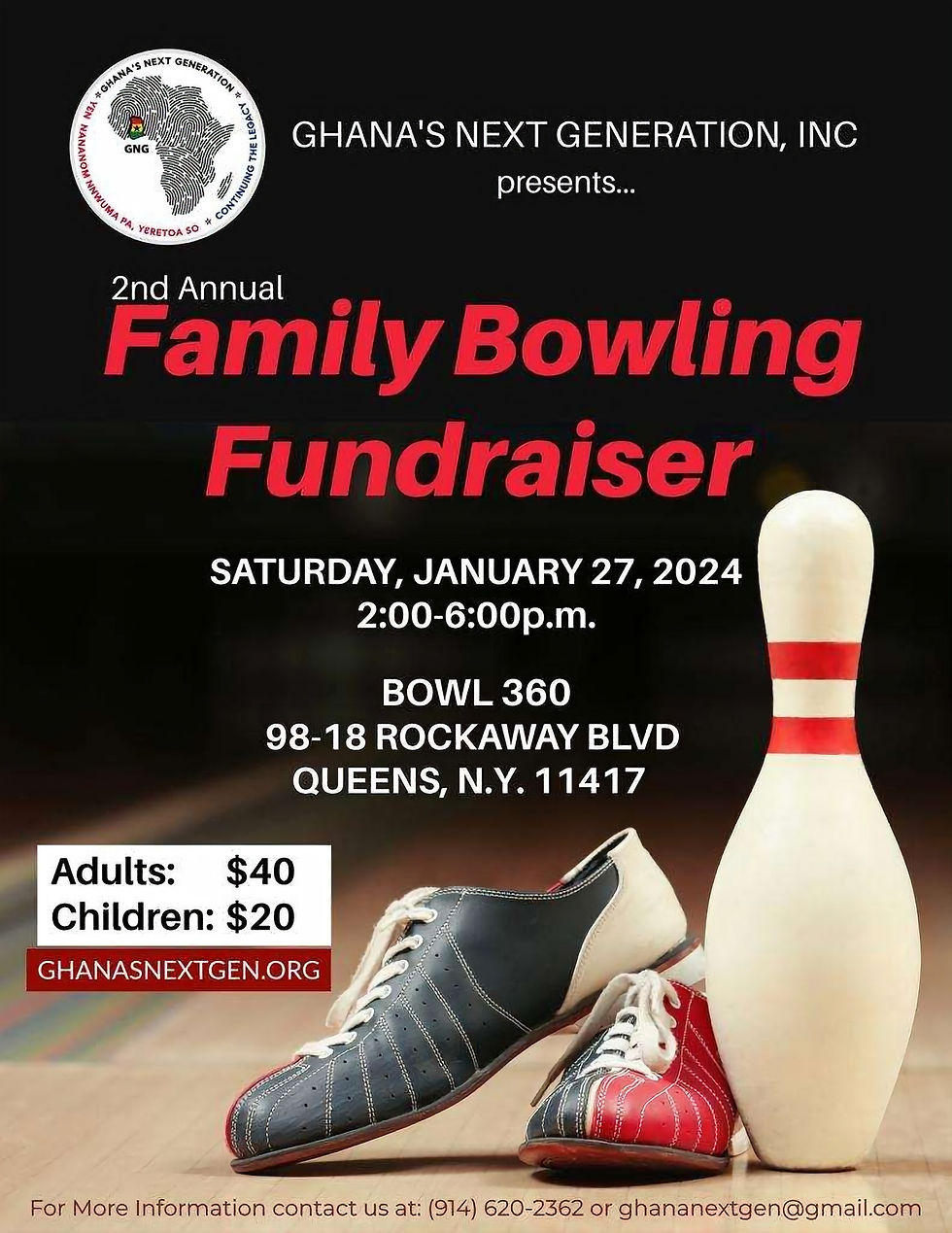 GNG's 2nd Annual Family Bowling Fundraiser