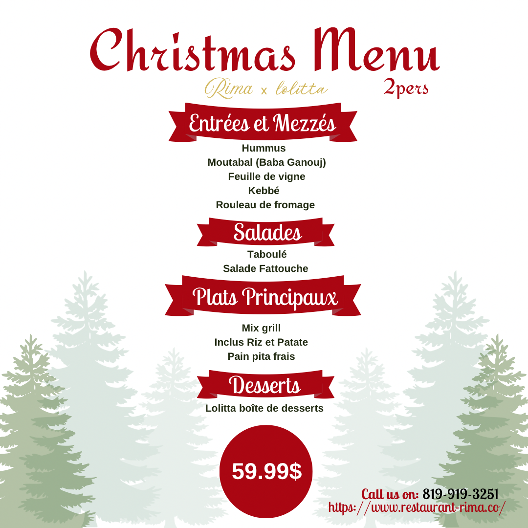 Menu Noel 1