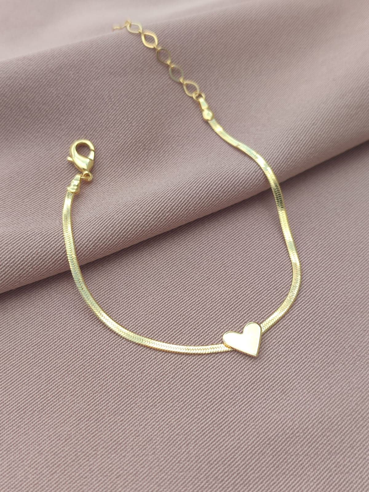 pulseira fita coração