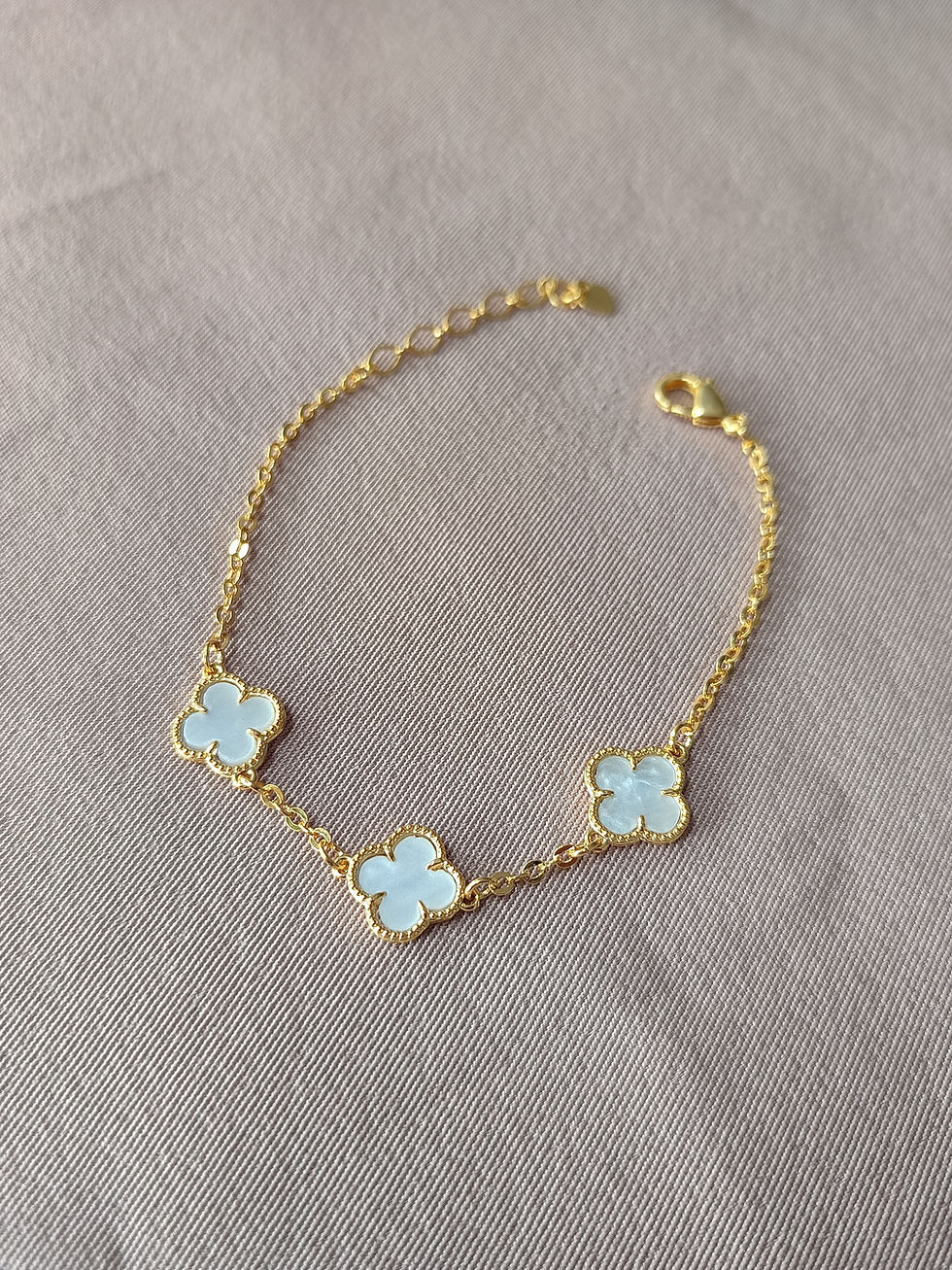 Miniatura: Pulseira Trevo Branco 