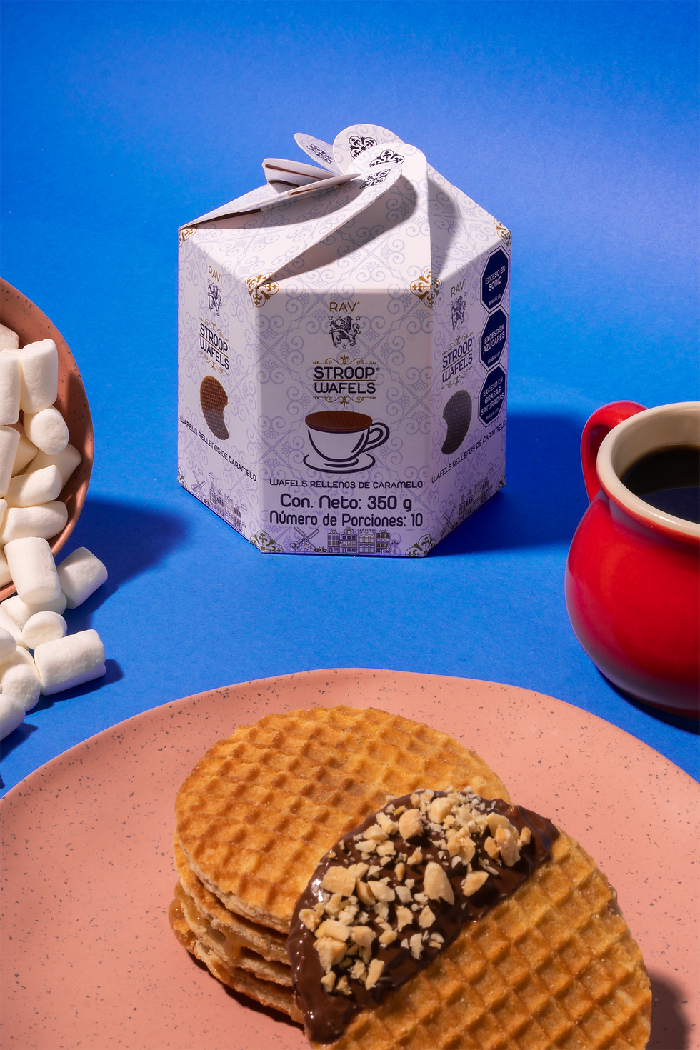Miniatura: Caja Hexagonal Stroop Wafels