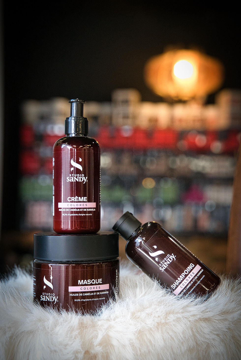 Routine cheveux colorés shampoing masque et crème pour protéger et prolonger la couleur