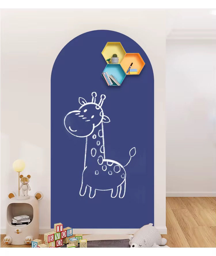 Thumbnail: Magnetische Muursticker - Krijtbord - B80xH100 cm - 5 kleuropties