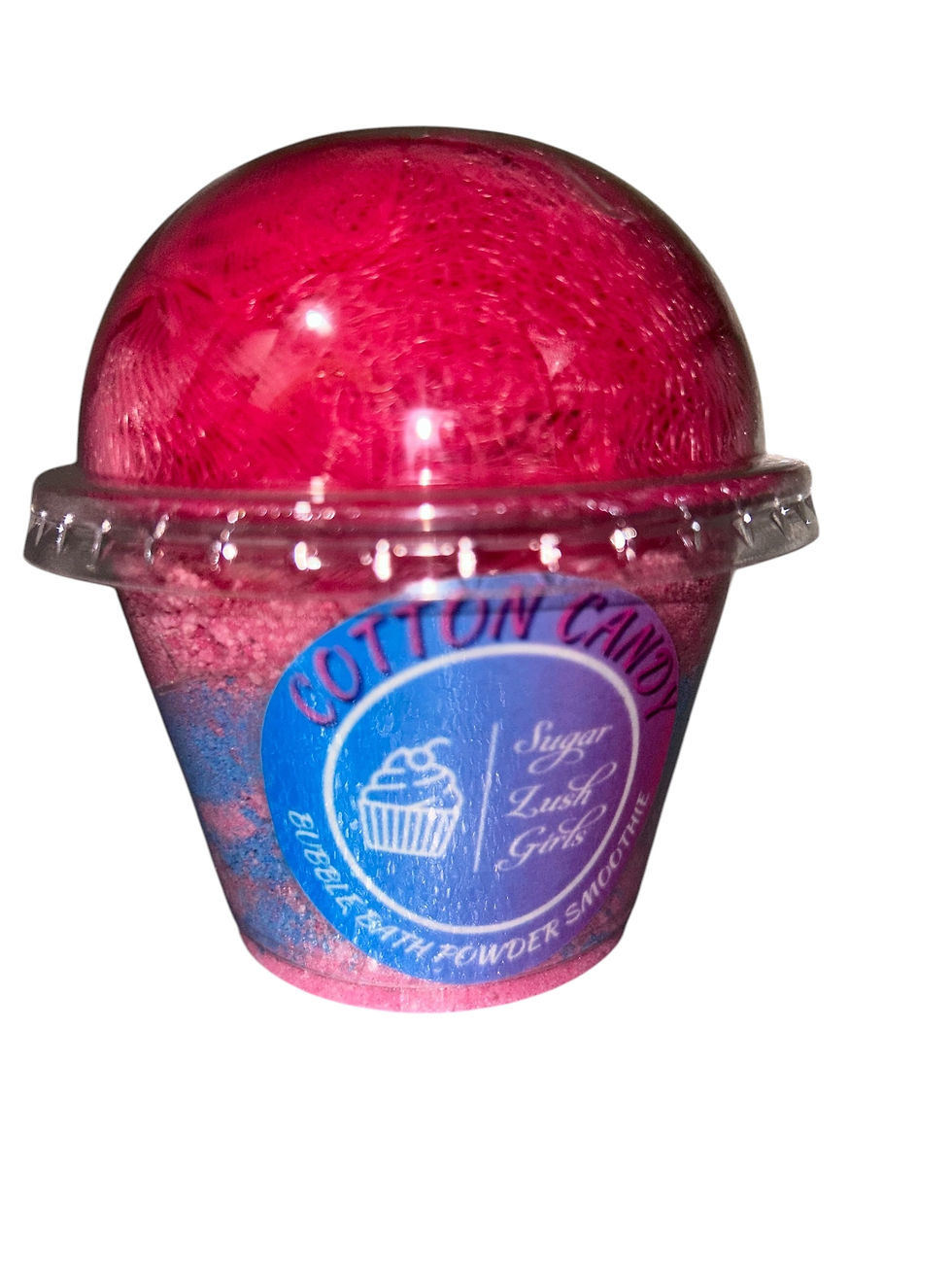 Thumbnail: Pink cotton candy bath powder by Sugar Lush Girls