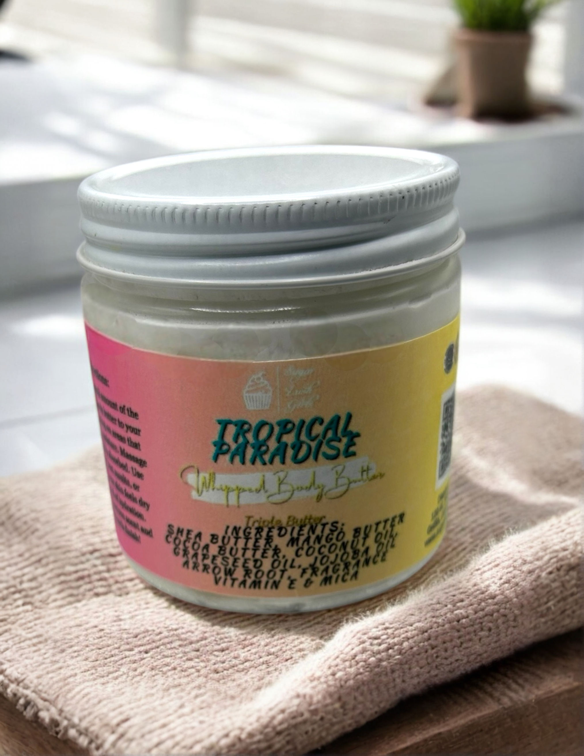 Tropical Paradise body cream jar
