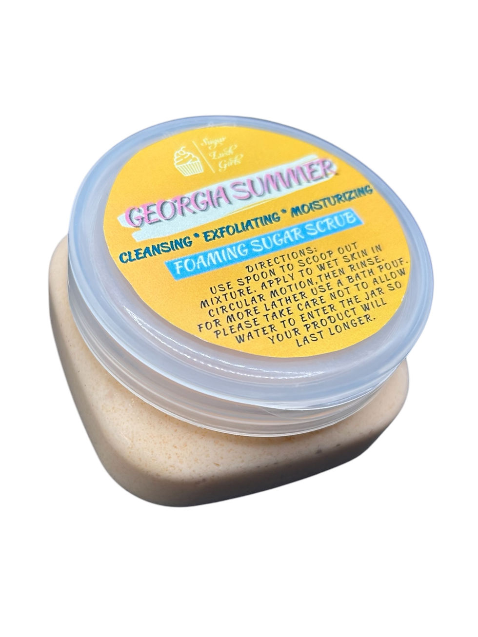 Thumbnail: Georgia Summer Foaming Sugar Scrub: Cleansing, exfoliating, moisturizing