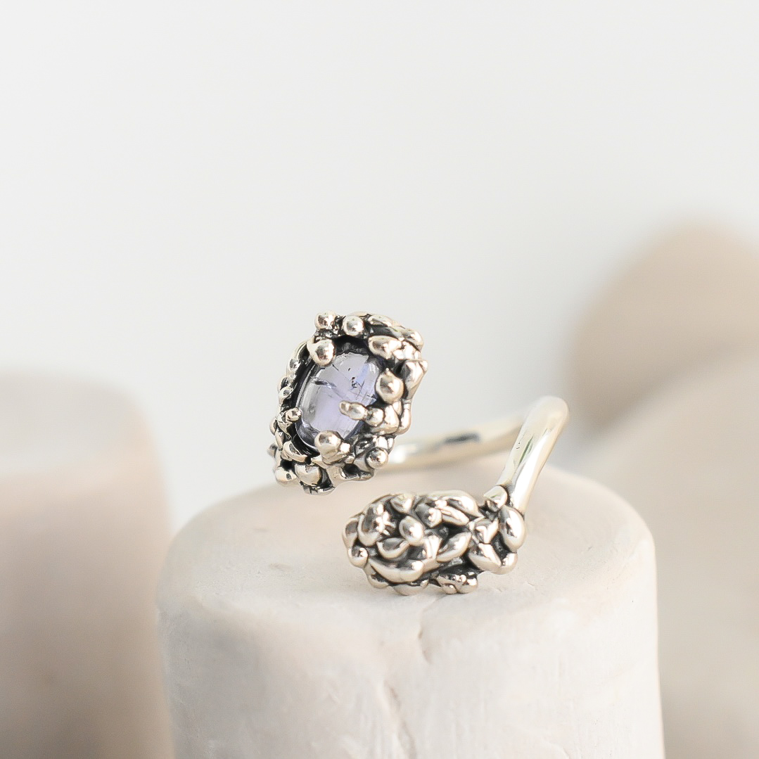 BARNACLE Open Ring - Tanzanite