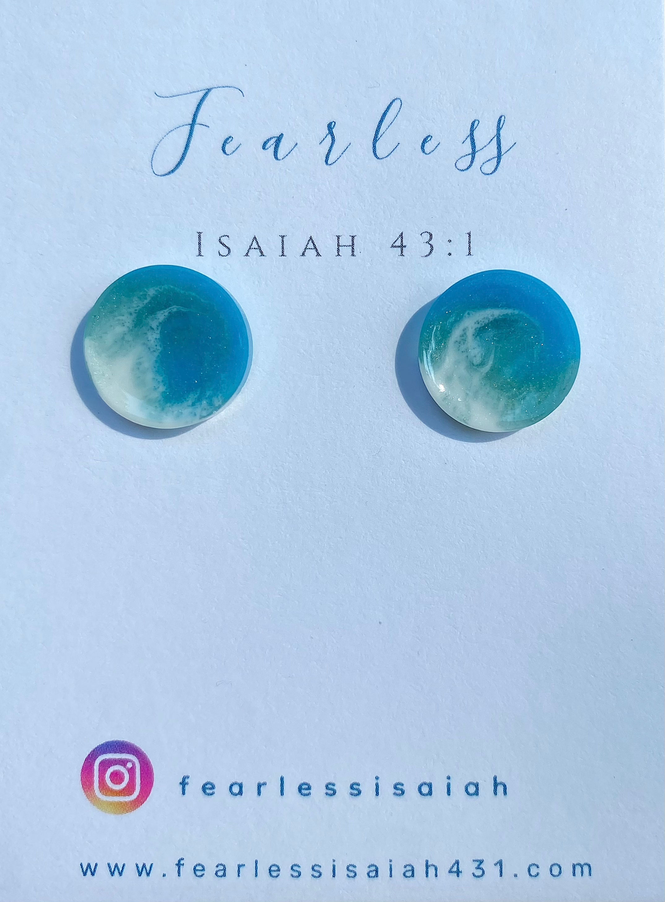 Earthy shimmery Stud Earrings