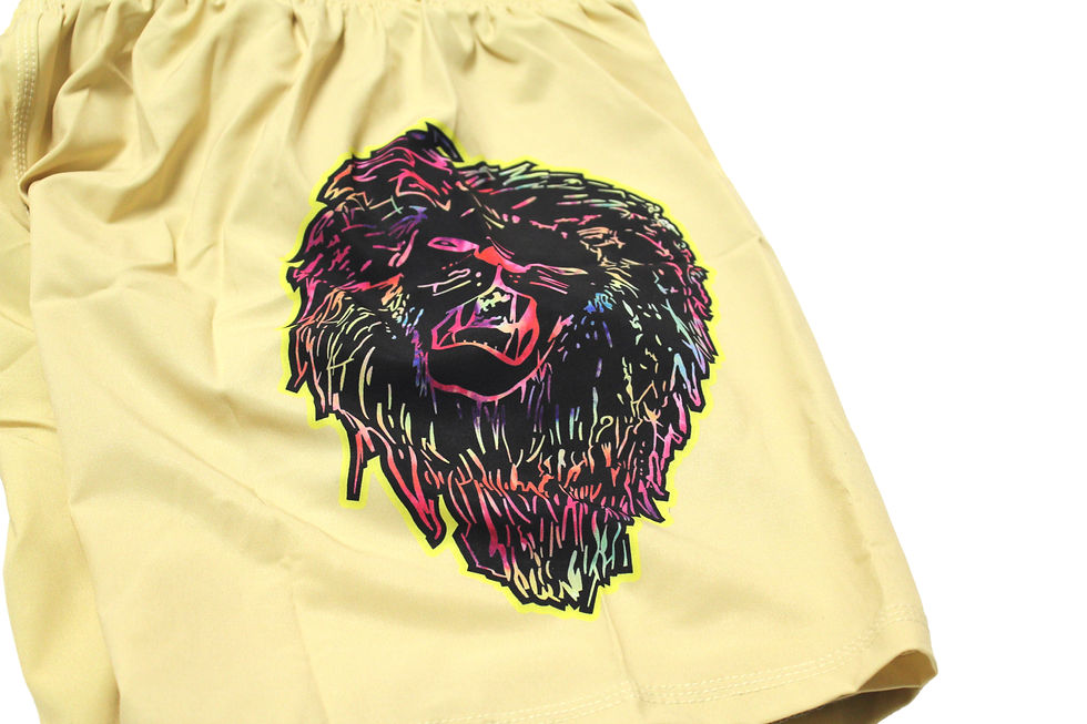Thumbnail: "Cream City" Grappling Shorts BJJ/MMA - "Vanilla Gold" Colour - Adults