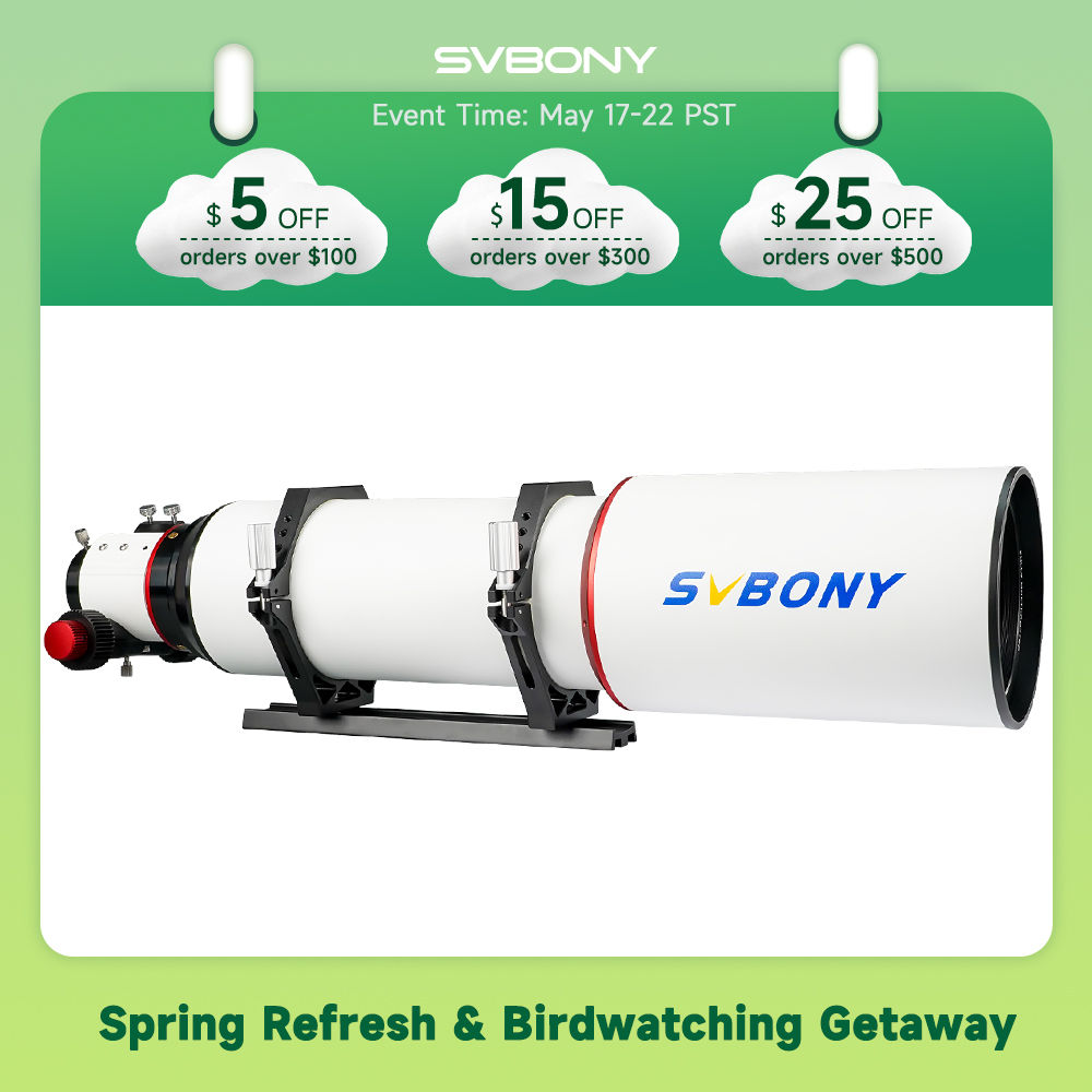 Svbony SV550 80/122mm APO Telescope FPL51 Apochromatic Triplet Refractor OTA
