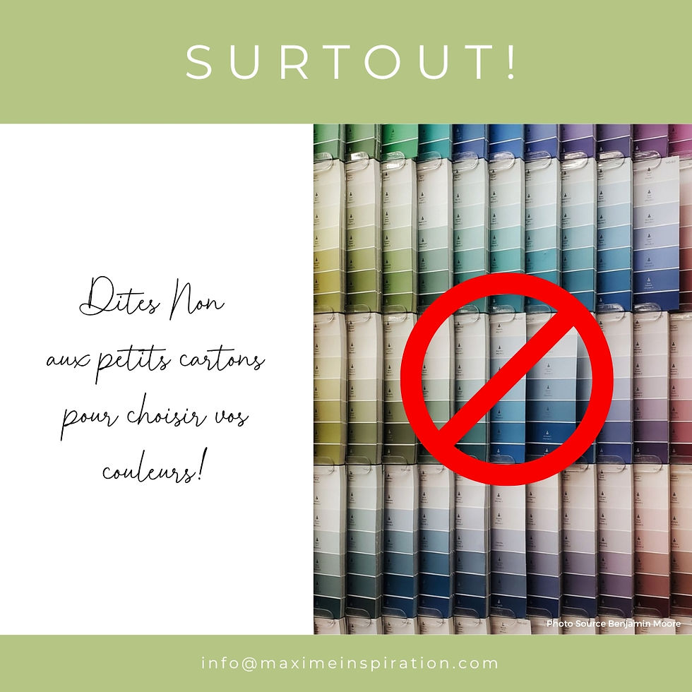 Non aux petits cartons échantillons