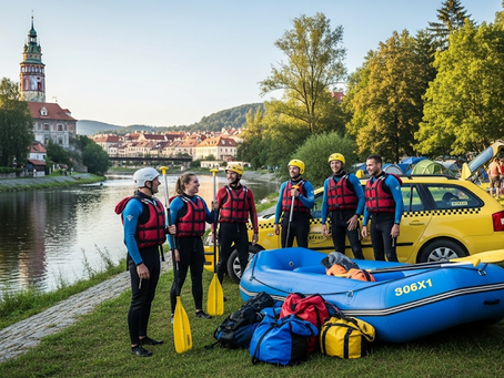 rafting Cesky Krumlov taxi service
