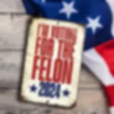 I'm Voting For The Felon 2024, Aluminum Sign - S-480