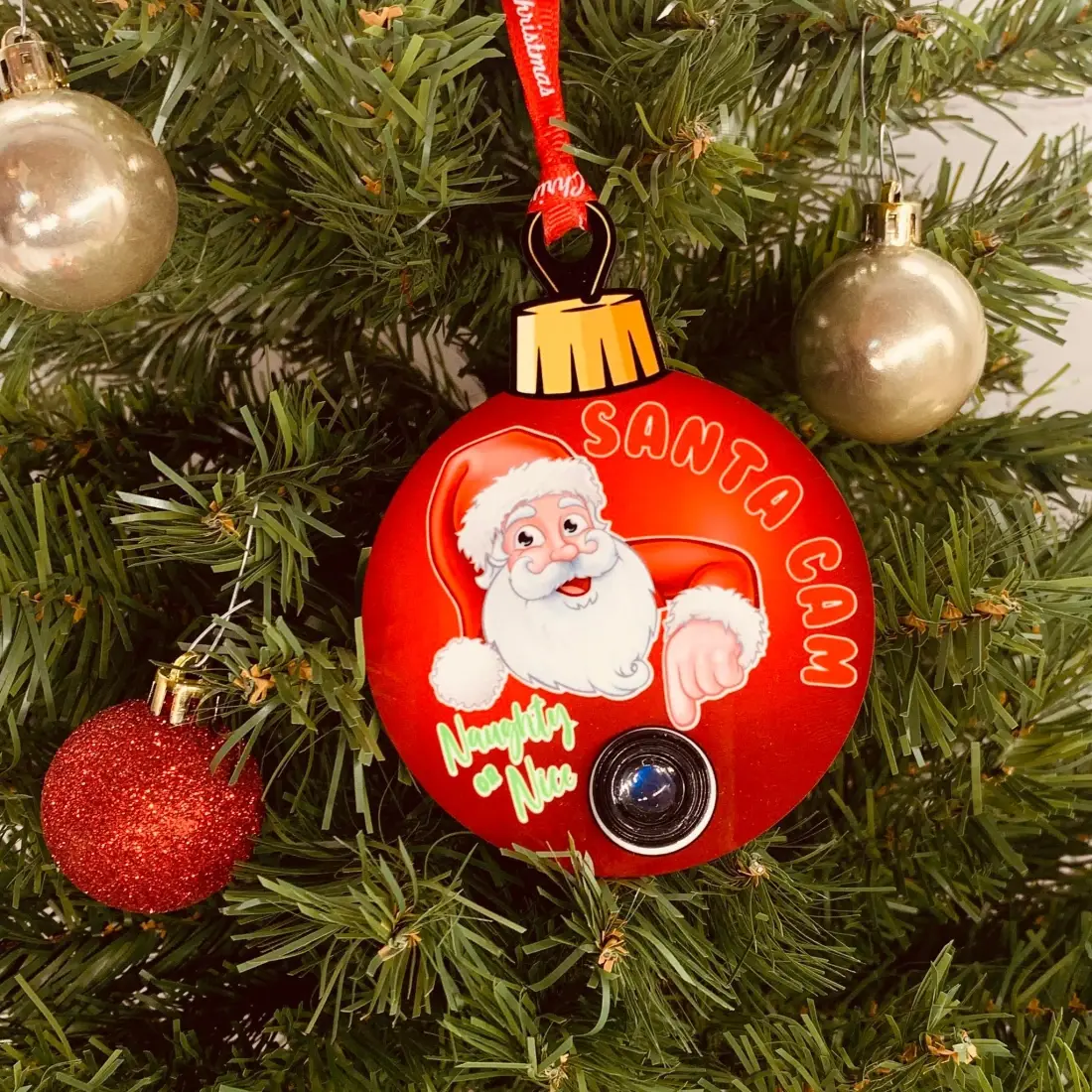Santa Cam Christmas Ornament - Q-21