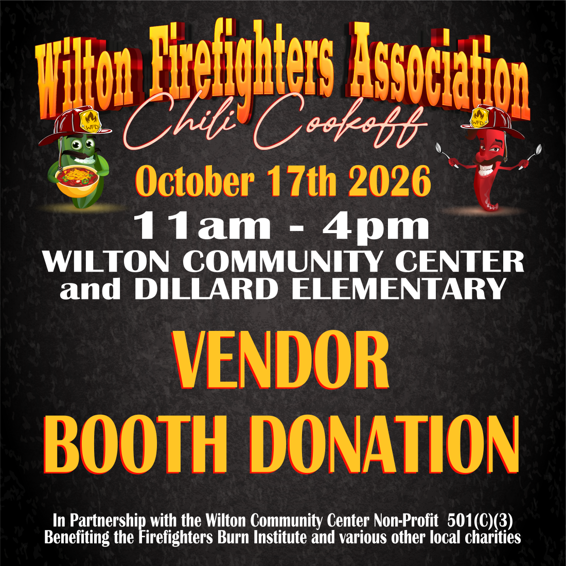 2026 Chili Cook Off - Vendor Booth
