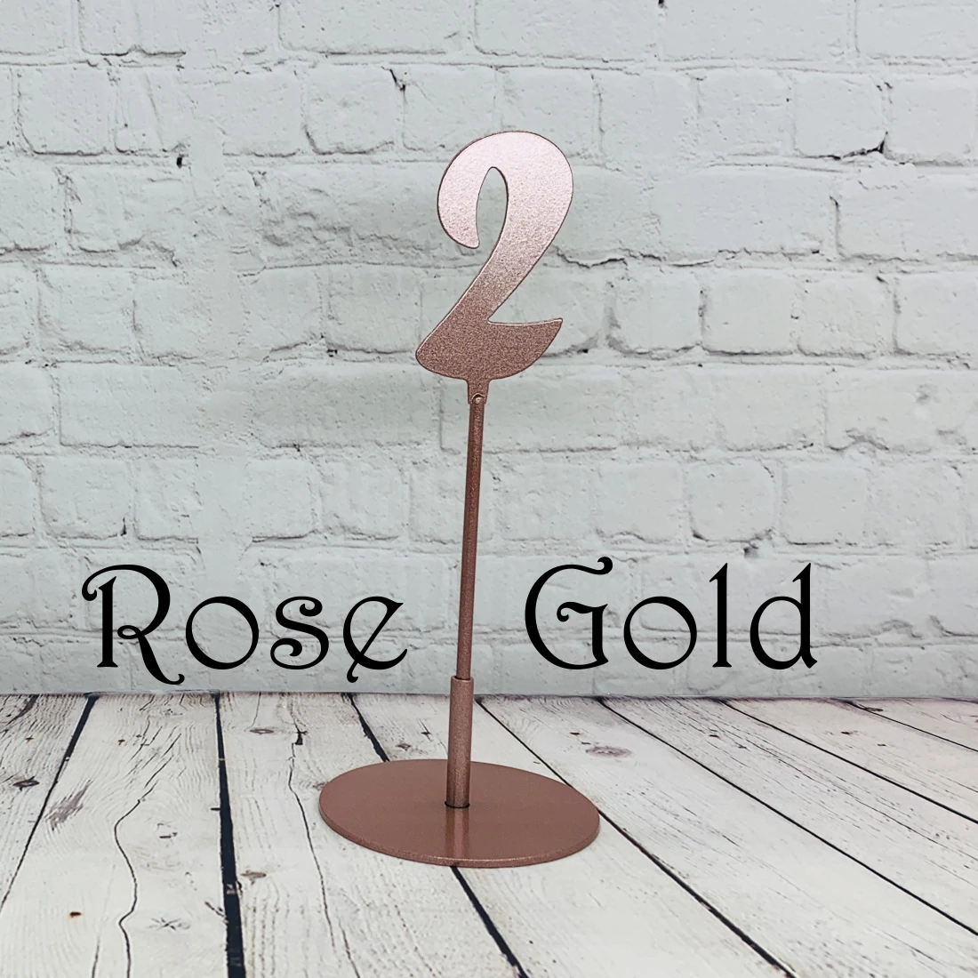 Thumbnail: Metal, Table Numbers with Removable Stands, 12 Inches Tall, J-9