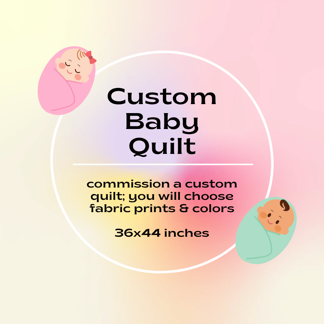 Custom baby crib quilt
