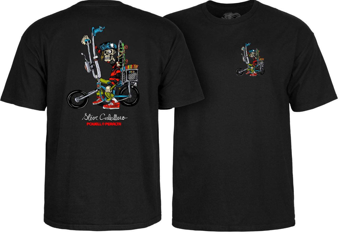 Black - Powell Peralta Steve Caballero Chopper Bike T-Shirt