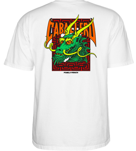 White - Powell Peralta Steve Caballero Street Dragon T-shirt