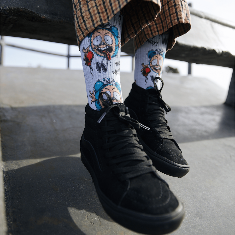 Thumbnail: Wakey Wakey Skate Socks