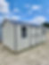 10x16 Stone Metal Utility w/ Charcoal Roof  and Trim | 2 Windows