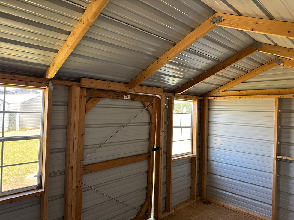 Thumbnail: 8x12 Barn Red Metal Utility