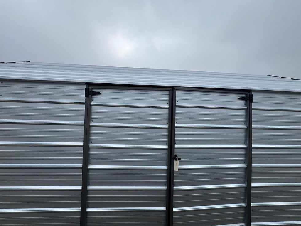 Thumbnail: 12x20 Galvalume Economy Metal utility w/ galvalume roof