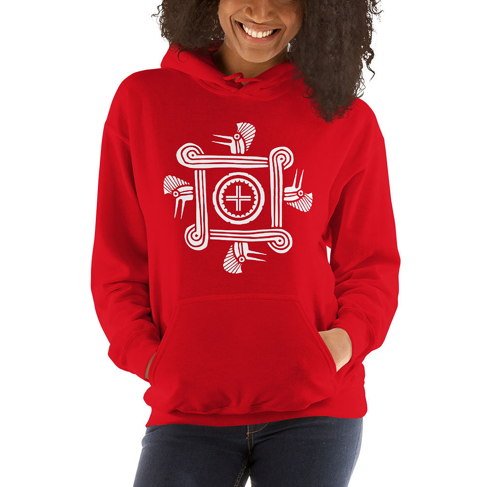 Thumbnail: Woodpecker with Looped Square Hoodie