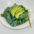 Spinach and Avocado Salad with Greek Yogurt Dressing