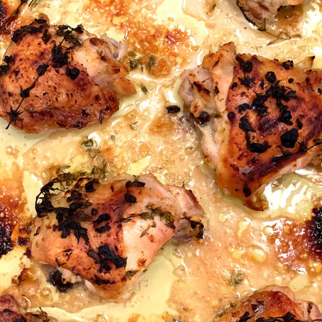 Lemon and Herb Roasted Chicken Thighs