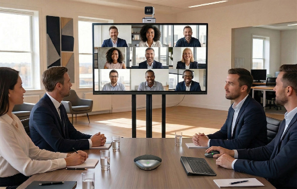 Meeting room: soluzione con HELGI Eye One e Speak One