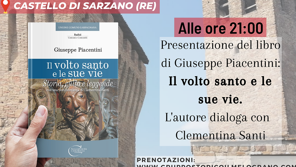 Presentazione del libro di: Giuseppe Piacentini "Il volto santo e le sue vie"