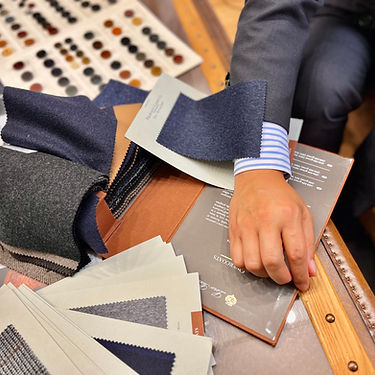 オーダースーツ生地選び