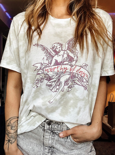 Unisex W.O.D. Tie-Dye Angel Tee | worthy of dawn